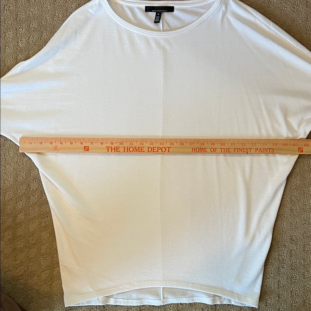 White House Black Market Classic White Tunic Dolman sleeve Top - Picture 5 of 6